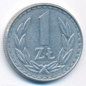 Poland, 1 zloty, 1988