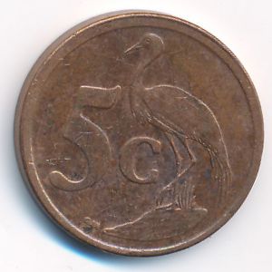 South Africa, 5 cents, 2008