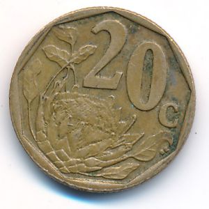 South Africa, 20 cents, 2004
