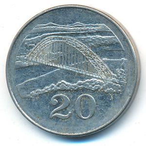 Зимбабве, 20 центов (2001 г.)