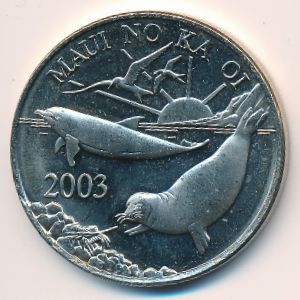 Гавайские острова., 1 доллар (2003 г.)
