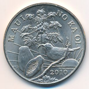 Гавайские острова., 2 доллара (2010 г.)