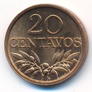 Португалия, 20 сентаво (1974 г.)
