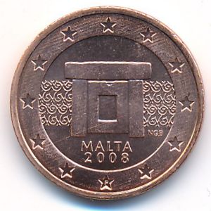 Мальта, 2 евроцента (2008 г.)