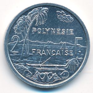 Французская Полинезия, 2 франка (1999 г.)
