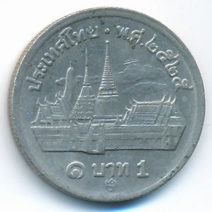 Thailand, 1 baht, 1982