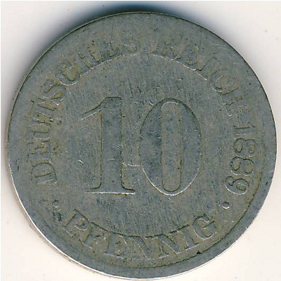 Германия, 10 пфеннигов (1889 г.)