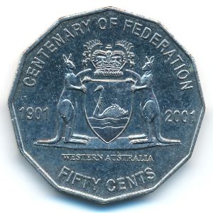 Австралия, 50 центов (2001 г.)