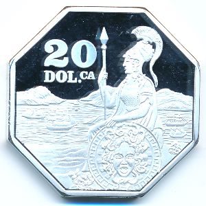 Республика Калифорния., 20 долларов (2020 г.)