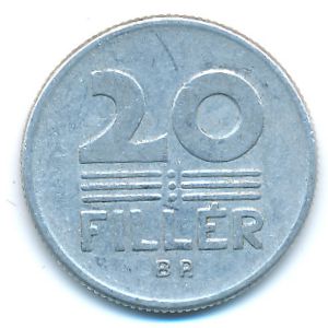 Hungary, 20 filler, 1968