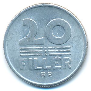 Венгрия, 20 филлеров (1969 г.)