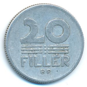 Венгрия, 20 филлеров (1974 г.)