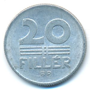 Hungary, 20 filler, 1976