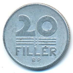 Hungary, 20 filler, 1980