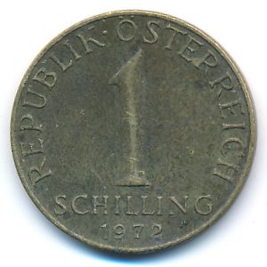 Австрия, 1 шиллинг (1972 г.)