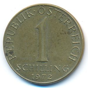 Австрия, 1 шиллинг (1972 г.)
