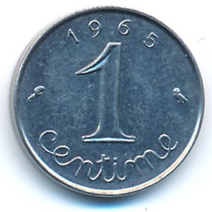 Франция, 1 сентим (1965 г.)