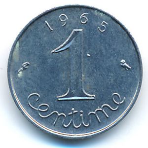 Франция, 1 сентим (1965 г.)