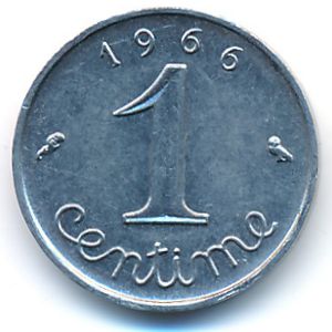 Франция, 1 сентим (1966 г.)