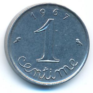 Франция, 1 сентим (1967 г.)
