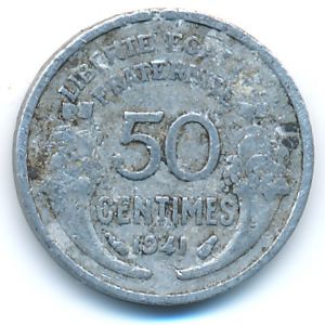 Франция, 50 сентим (1941 г.)