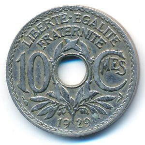 France, 10 centimes, 1929