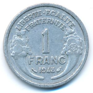 Франция, 1 франк (1948 г.)