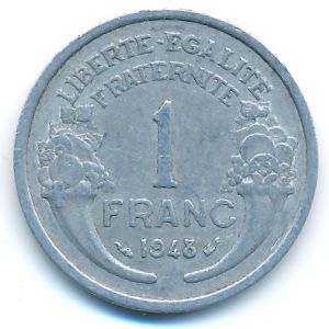 Франция, 1 франк (1948 г.)