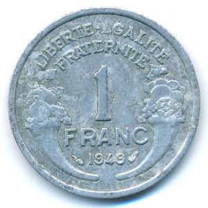 Франция, 1 франк (1949 г.)