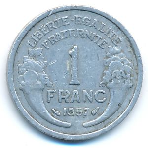 Франция, 1 франк (1957 г.)