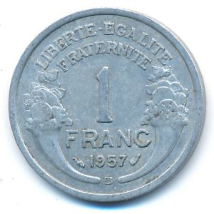 Франция, 1 франк (1957 г.)