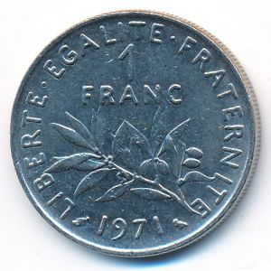 Франция, 1 франк (1971 г.)