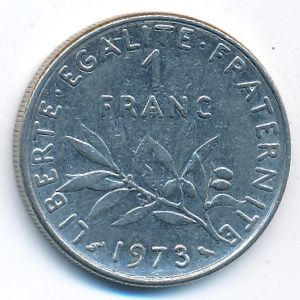 Франция, 1 франк (1973 г.)