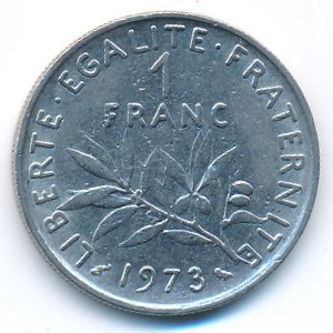 Франция, 1 франк (1973 г.)