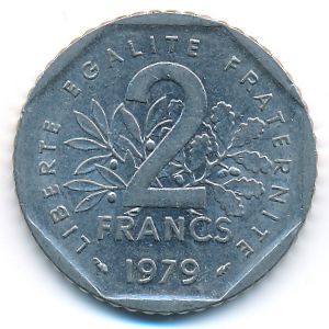 Франция, 2 франка (1979 г.)