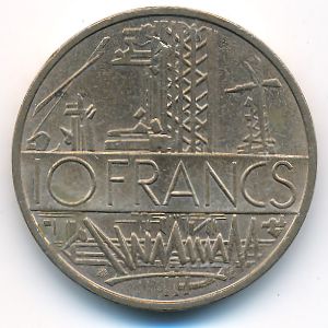 Франция, 10 франков (1976 г.)