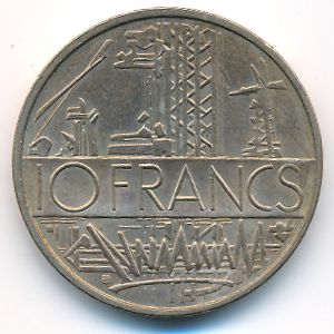 France, 10 francs, 1977