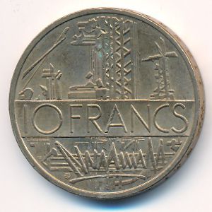 France, 10 francs, 1980