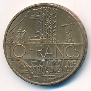 Франция, 10 франков (1984 г.)