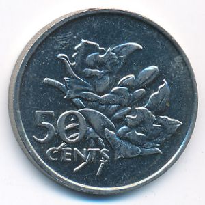 Seychelles, 50 cents, 1977