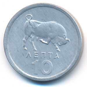 Греция, 10 лепт (1976 г.)