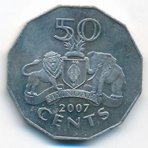 Свазиленд, 50 центов (2007 г.)