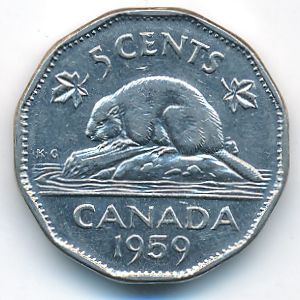 Канада, 5 центов (1959 г.)