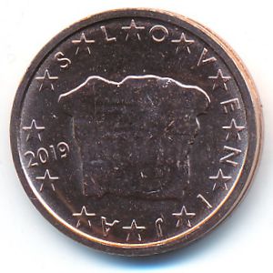 Словения, 2 евроцента (2019 г.)
