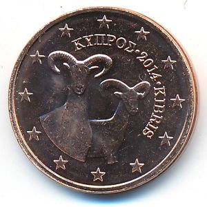 Кипр, 2 евроцента (2014 г.)