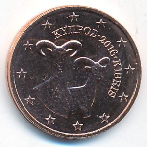 Кипр, 2 евроцента (2016 г.)