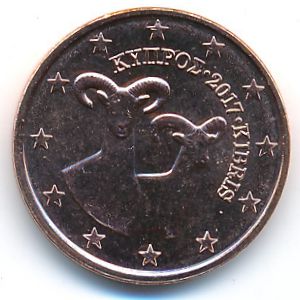 Кипр, 2 евроцента (2017 г.)