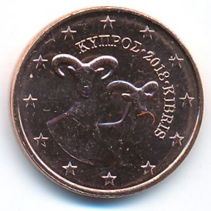 Кипр, 2 евроцента (2018 г.)
