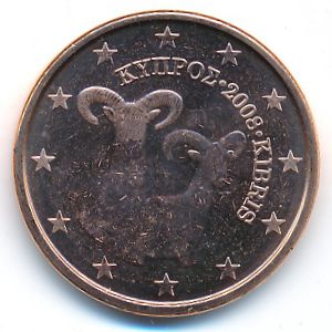 Кипр, 5 евроцентов (2008 г.)