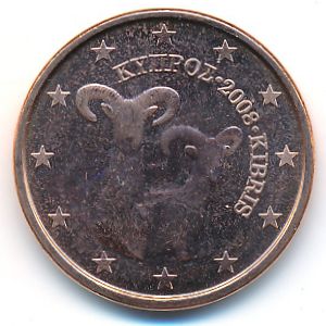 Кипр, 5 евроцентов (2008 г.)